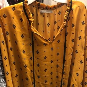 Mustard pattern shirt